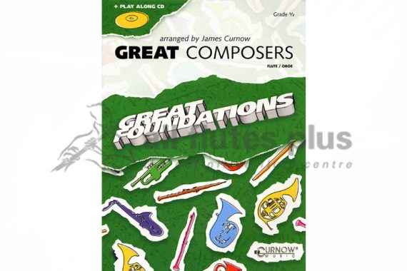 Great Composers-Flute/Oboe with Play-Along CD-James Curnow-Curnow Music