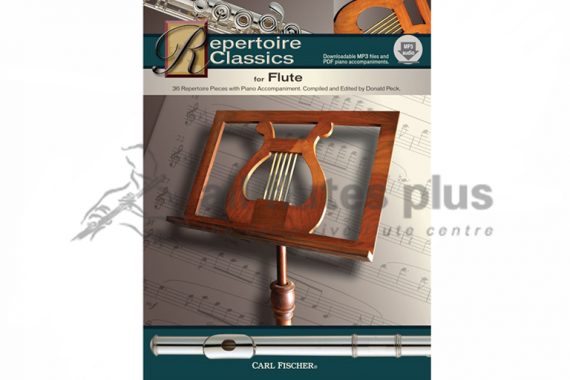 Repertoire Classics for Flute-Flute Book and Audio/PDF Piano Accompaniment-Carl Fischer
