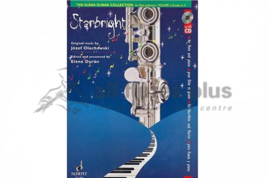Starbright by Olechowski for Flute and Piano with CD