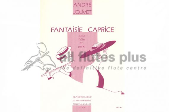Jolivet Fantaisie Caprice-Flute and Piano-Leduc