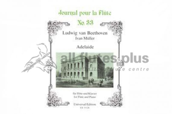 Beethoven Adelaide Journal Pour la Flute No.33-Flute and Piano-Universal Edition