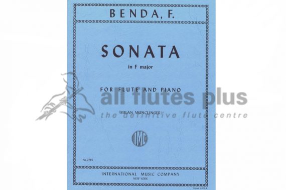 Benda Sonata in F major-Flute and Piano-IMC