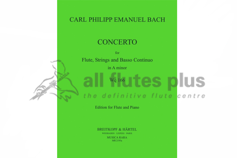 CPE Bach Concerto in A minor Wq166 for Flute & Piano