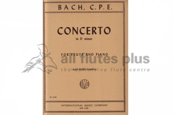CPE Bach Concerto in D minor for Flute and Piano