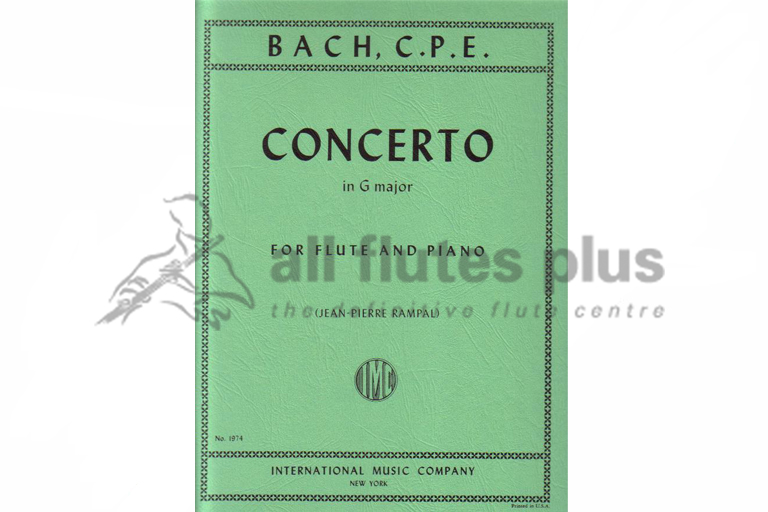 CPE Bach Concerto in G Major for Flute and Piano
