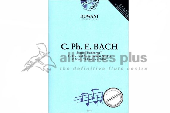CPE Bach Hamburger Sonata in G Wq133 for Flute and Basso Continuo with CD