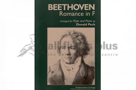 Beethoven Romance in F-Flute and Piano-Theodore Presser