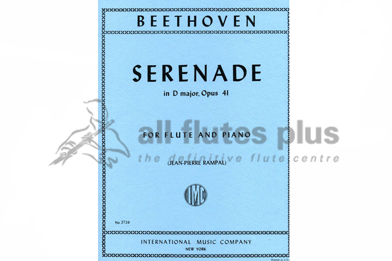 Beethoven Serenade in D major Opus 41-Flute and Piano