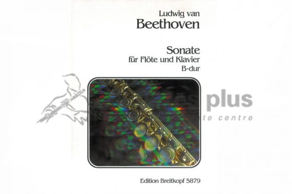 Beethoven Sonata in Bb Major-Flute and Piano-Breitkopf