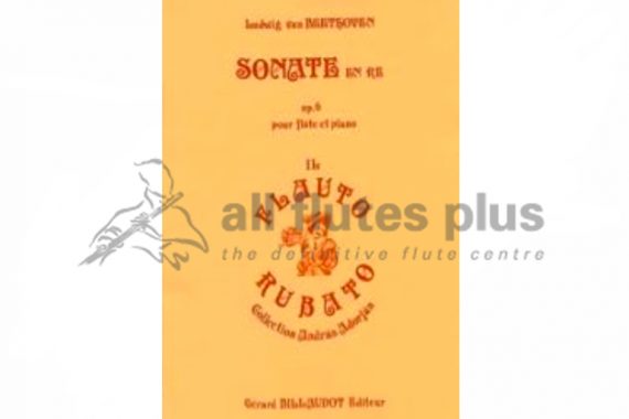 Beethoven Sonata in D major Op 6-Flute and Piano-Billaudot