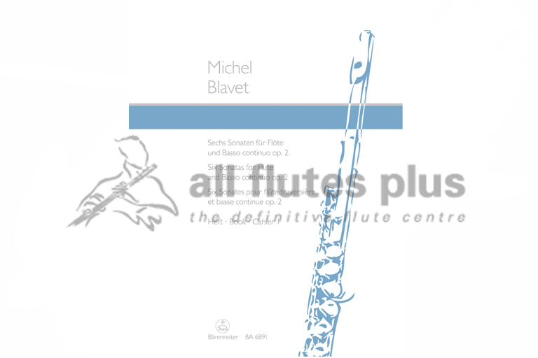 Blavet Six Sonatas Op 2 Book 1 for Flute & Basso Continuo