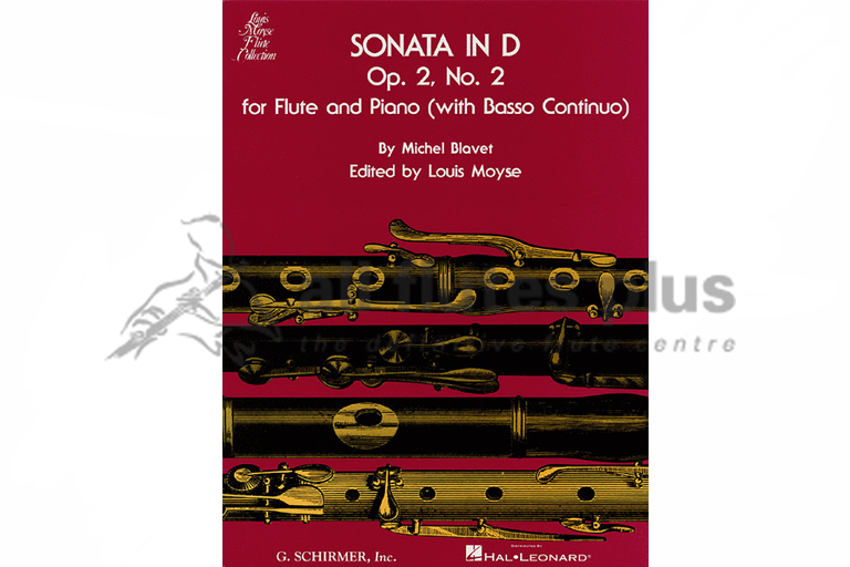 Blavet Sonata in D Op 2 No 2 for Flute & Piano