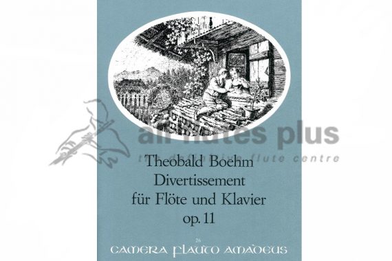 Boehm Divertissement Opus 11-Flute and Piano-Amadeus