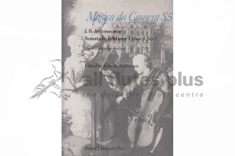 Boismortier Sonata in E Minor Opus 9 No 1-Flute and Basso Continuo