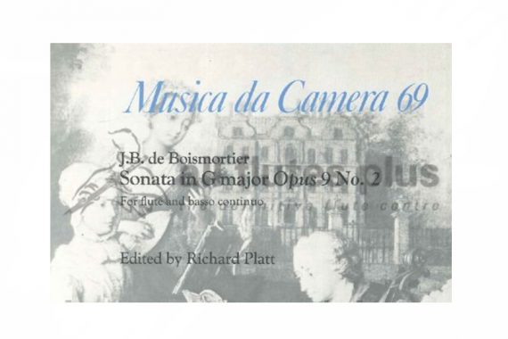Boismortier Sonata in G Major Opus 9 No 2-Flute and Basso Continuo-OUP