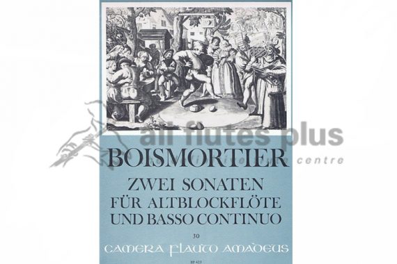 Boismortier Two Sonatas-Treble Recorder and Continuo Op 27-Amadeus