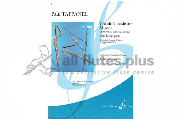 Taffanel Grande Fantaisie sur Mignon-Flute and Piano-Billaudot