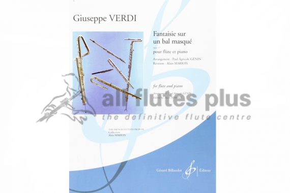 Verdi Fantasie Sur Un Bal Masque-Flute and Piano-Billaudot
