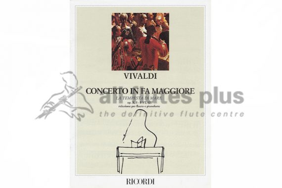 Vivaldi Concerto in F Major La tempesta Di Mare-Flute and Piano-Ricordi
