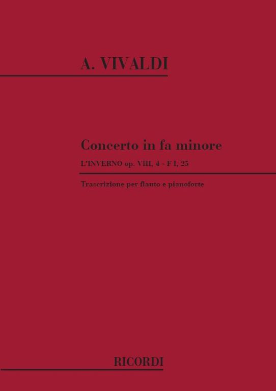 Vivaldi Concerto in F Minor-Flute & Piano