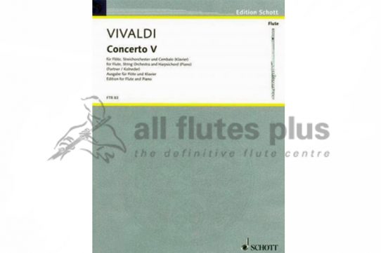 Vivaldi Concerto no.5-Flute and Piano-Schott