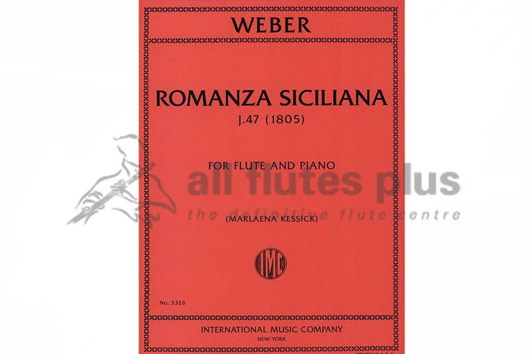 Weber Romanza Siciliana-Flute and Piano