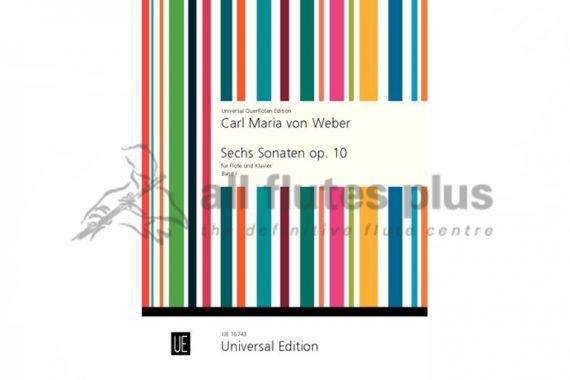 Weber Six Sonatas-Flute and Piano-Universal Edition