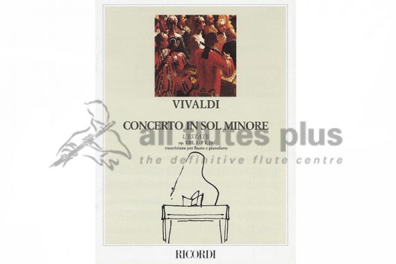 valdi Concerto in G Minor RV315 Opus 8 No 2-Flute and Piano-Ricordi