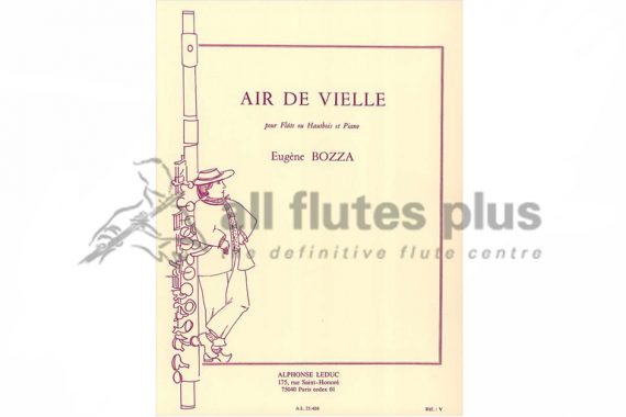 Bozza Air de Vielle-Flute and Piano-Leduc