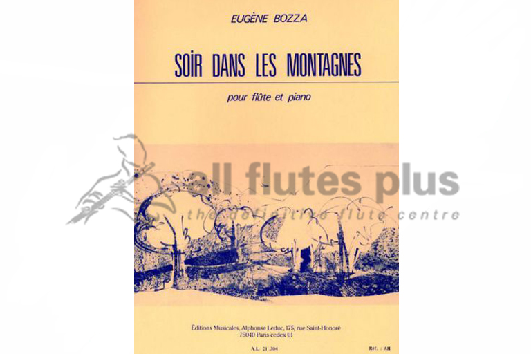 Bozza Soir Dans Les Montagne-Flute and Piano