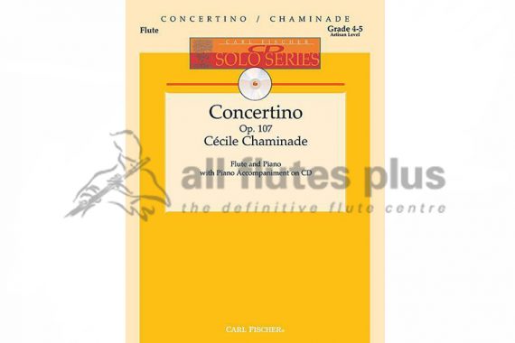 Chaminade Concertino Opus 107-Flute and Piano with CD-Carl Fischer