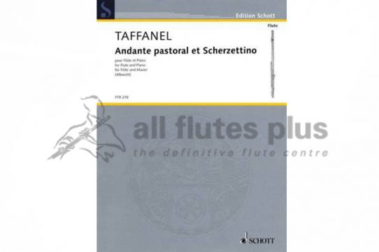 Taffanel Andante Pastoral and Scherzettino-Flute and Piano-Schott