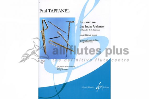 Taffanel Fantaisie sur Les Indes Galantes-Flute and Piano-Billaudot