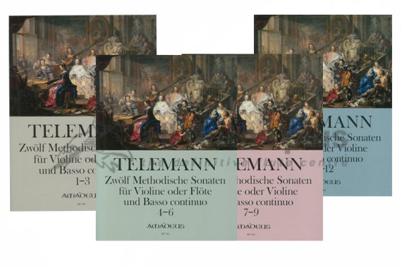 Telemann 12 Methodical Sonatas-Flute and Basso Continuo