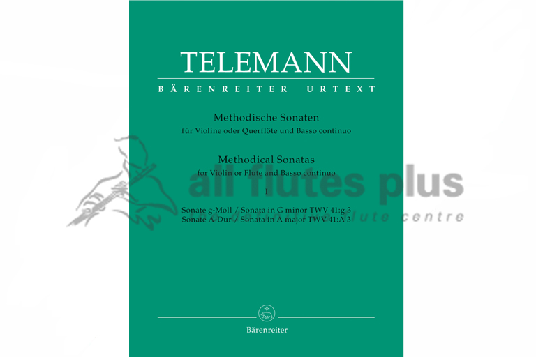 Telemann Methodical Sonatas Volume 1-Flute and Basso Continuo