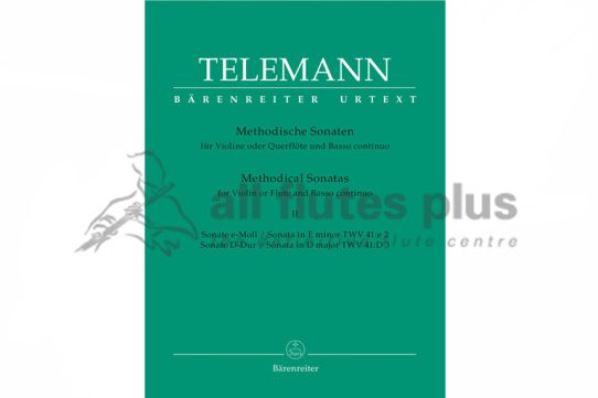 Telemann Methodical Sonatas Volume 2-Flute and Basso Continuo