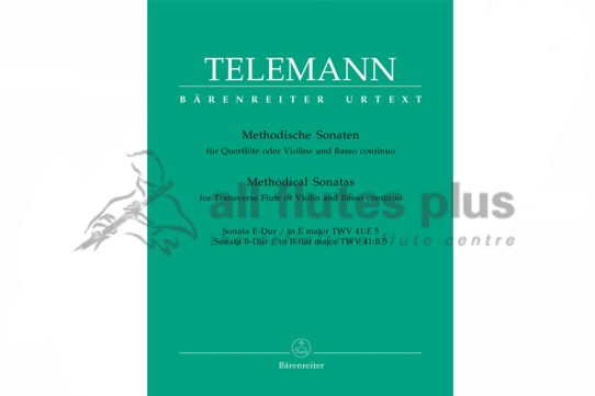 Telemann Methodical Sonatas Volume 5-Flute and Basso Continuo