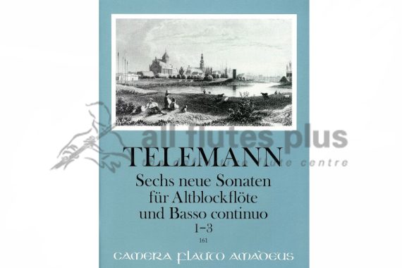 Telemann Six New Sonatas 1-3-Volume I-Treble Recorder and Basso Continuo