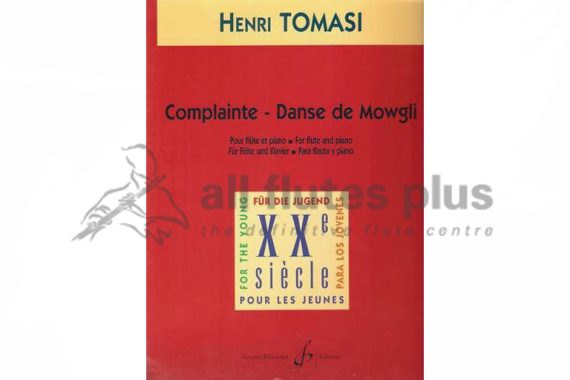 Tomasi Complainte-Danse de Mowgli-Flute & Piano