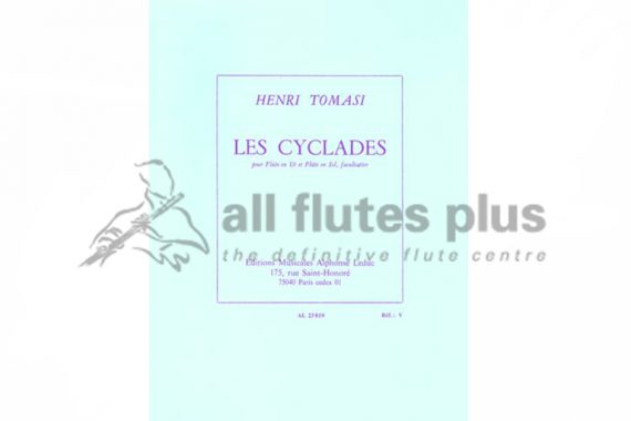 Tomasi Les Cyclades-Flute Solo-Leduc