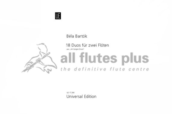 Bartok 18 Duos for 2 Flutes
