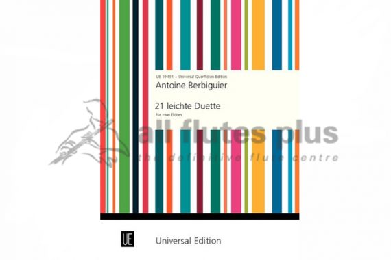 Berbiguier 21 Easy Duets-Two Flutes-Universal