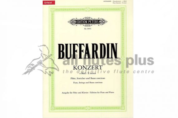 Buffardin Concerto in E Minor-Flute and Piano-Peters Edition