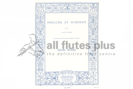 Busser Prelude et Scherzo Op 35-Flute and Piano