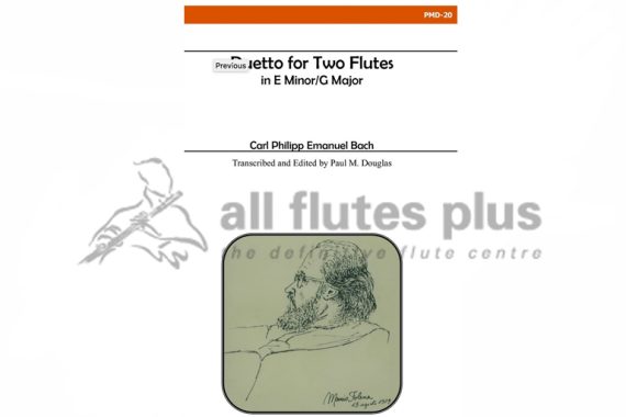 CPE Bach Duetto for Two Flutes