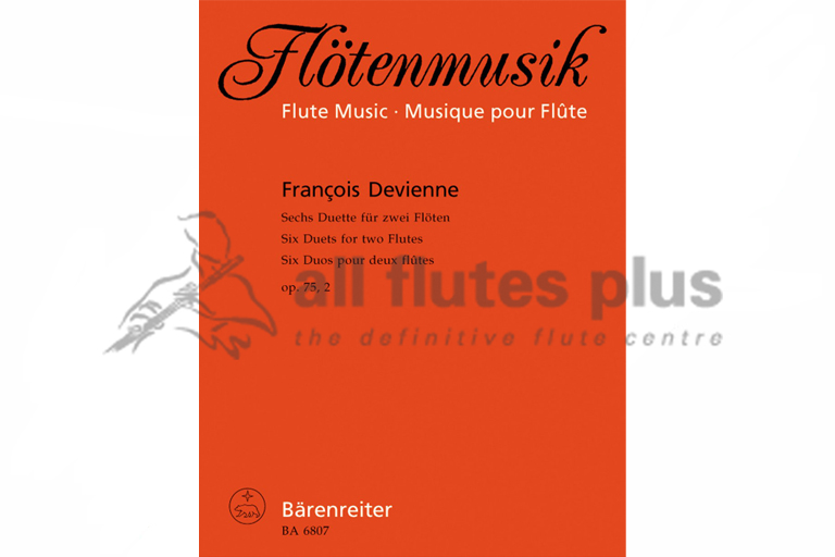 Devienne 6 Duets Op 75 for Two Flutes-Barenreiter
