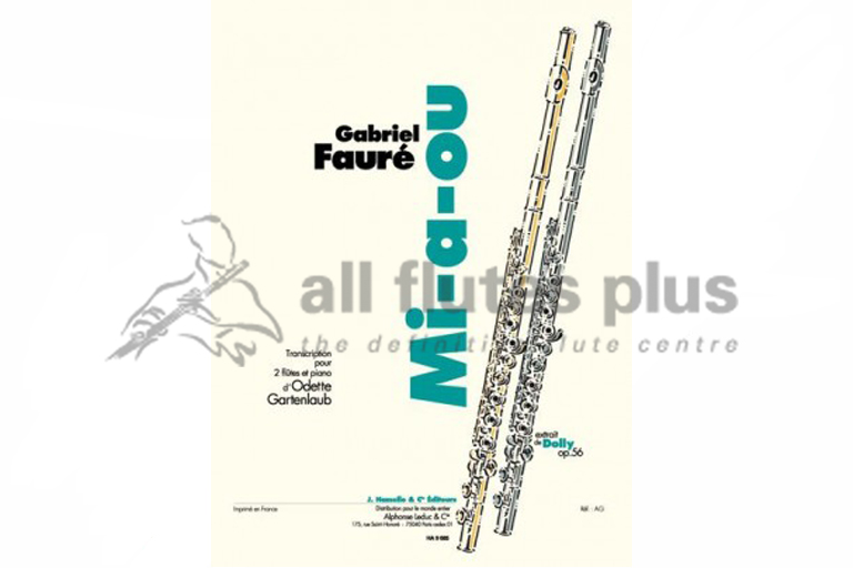 Faure Mi-a-ou-No 2 from Dolly Suite-Two Flutes and Piano