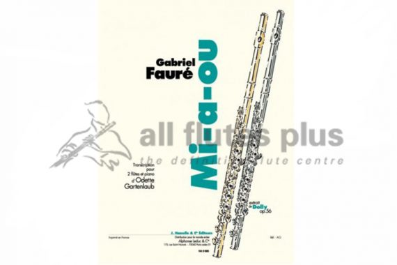 Faure Mi-a-ou-No 2 from Dolly Suite-Two Flutes and Piano-Editions Hamelle