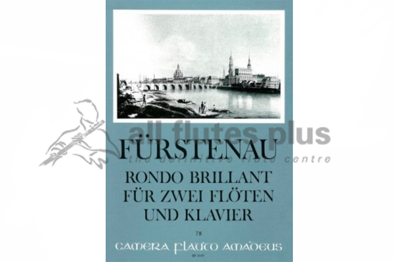 Furstenau Rondo Brilliant Op 102 for Two Flutes and Piano