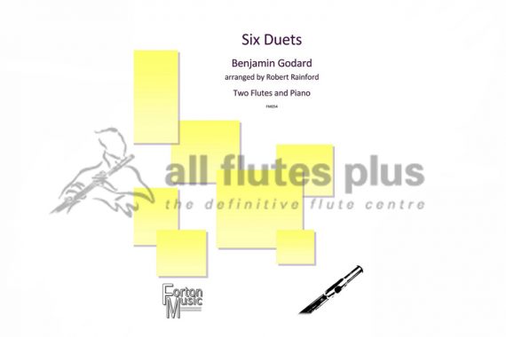 Godard Six Duets-Two Flutes and Piano-Forton Music